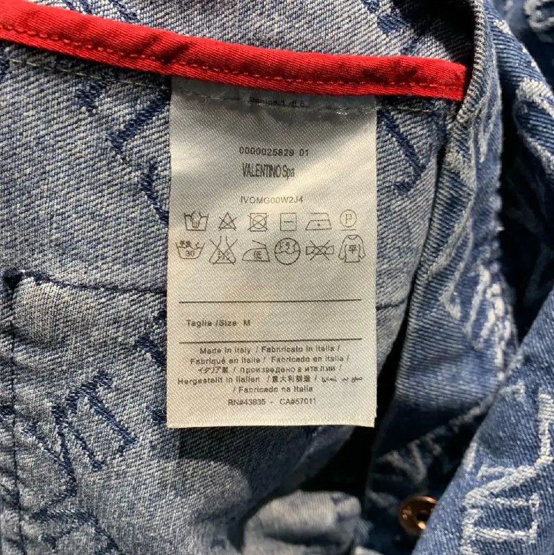 Valentino Valentino Blue Denim Jacket for Men 0089 Size US M / EU 48-50 / 2 - 8 Thumbnail