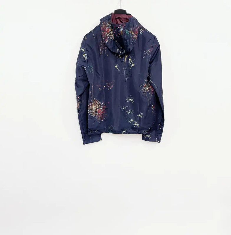 Valentino Valentino Men's Navy Print Jacket 0089 Size US L / EU 52-54 / 3 - 2 Thumbnail