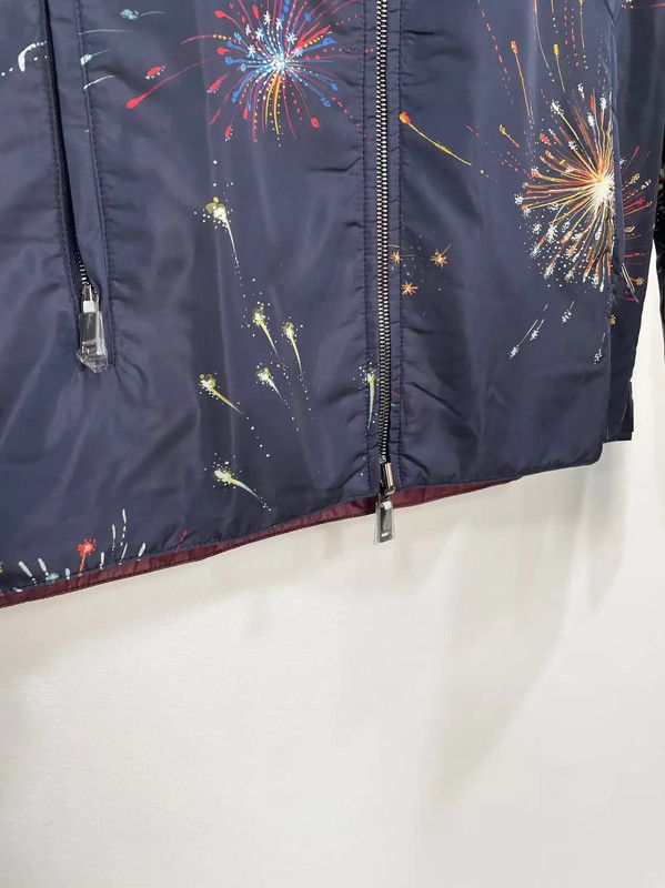 Valentino Valentino Men's Navy Print Jacket 0089 Size US L / EU 52-54 / 3 - 4 Thumbnail