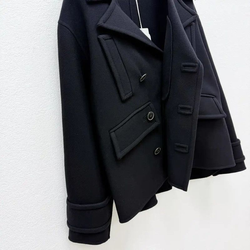 Valentino Valentino Black Wool Long Sleeve Jacket 0089 Size US L / EU 52-54 / 3 - 4 Thumbnail