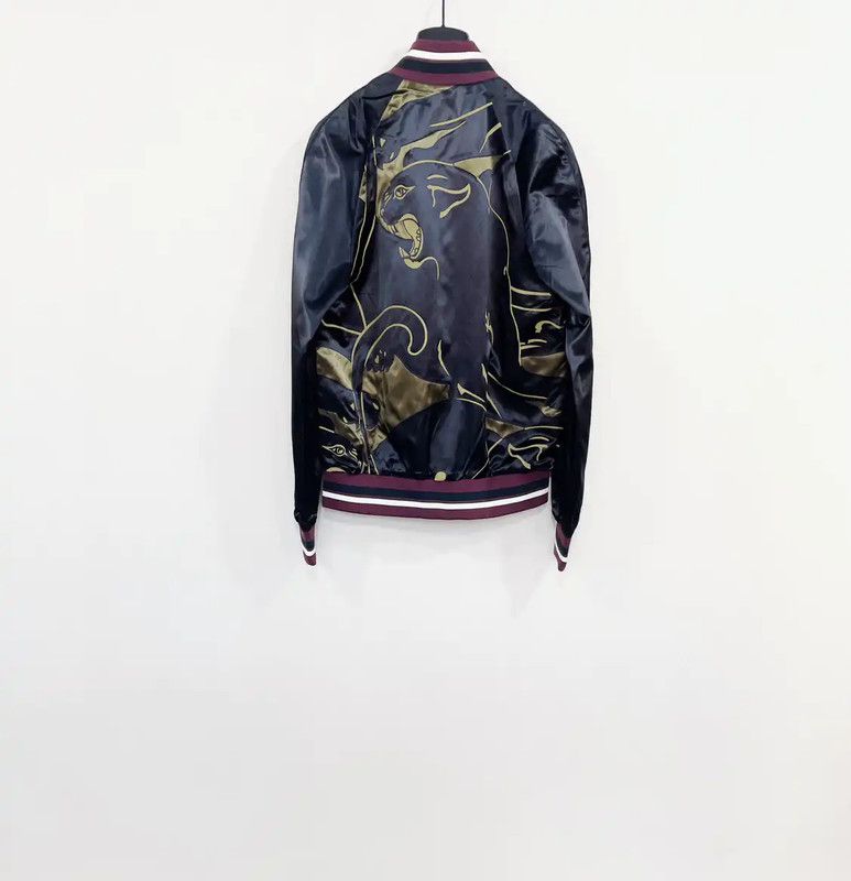 Valentino Valentino Men's Navy Print Bomber Jacket 0089 Size US L / EU 52-54 / 3 - 2 Thumbnail