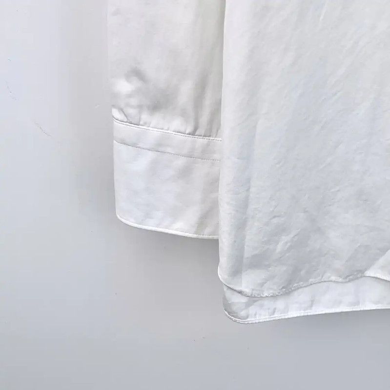 Lanvin Lanvin Men's White Cotton Printed Long Sleeve Shirt 0089 Size US M / EU 48-50 / 2 - 4 Thumbnail