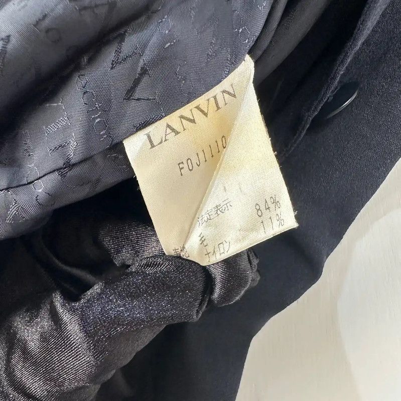Lanvin Lanvin Black Wool Men's Outerwear Jacket 0089 Size US L / EU 52-54 / 3 - 5 Thumbnail