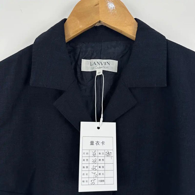 Lanvin Lanvin Black Wool Men's Outerwear Jacket 0089 Size US L / EU 52-54 / 3 - 3 Thumbnail