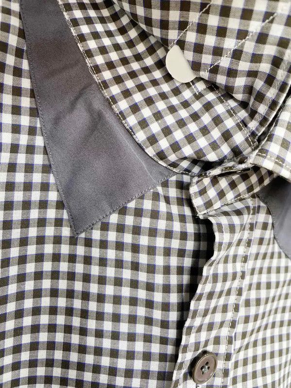 Lanvin Lanvin Gray Cotton Long Sleeve Shirt 0089 Size US S / EU 44-46 / 1 - 4 Thumbnail