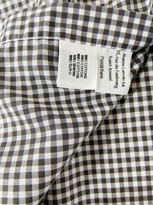 Lanvin Lanvin Gray Cotton Long Sleeve Shirt 0089 Size US S / EU 44-46 / 1 - 5 Thumbnail