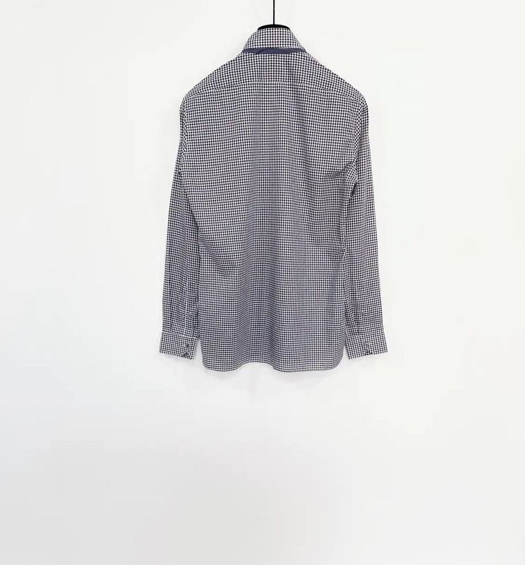 Lanvin Lanvin Gray Cotton Long Sleeve Shirt 0089 Size US S / EU 44-46 / 1 - 2 Thumbnail