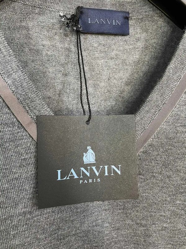 Lanvin Lanvin Gray Wool Men's Long Sleeve Sweater 0089 Size US XS / EU 42 / 0 - 4 Thumbnail