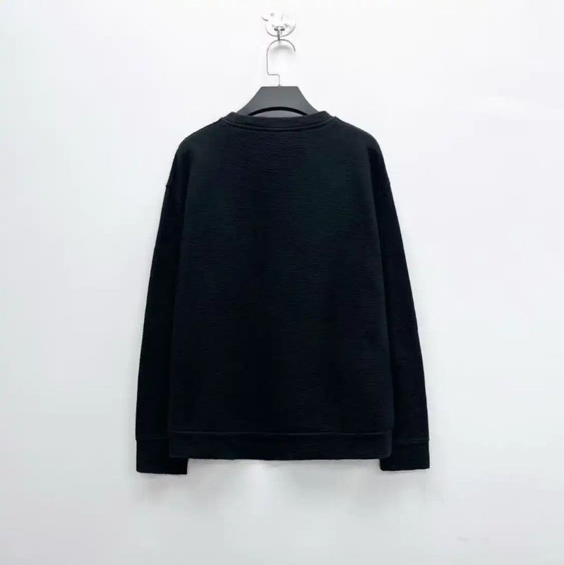 Lanvin Lanvin Black Cotton Logo Short Sleeve Sweatshirt 0089 Size US M / EU 48-50 / 2 - 2 Thumbnail