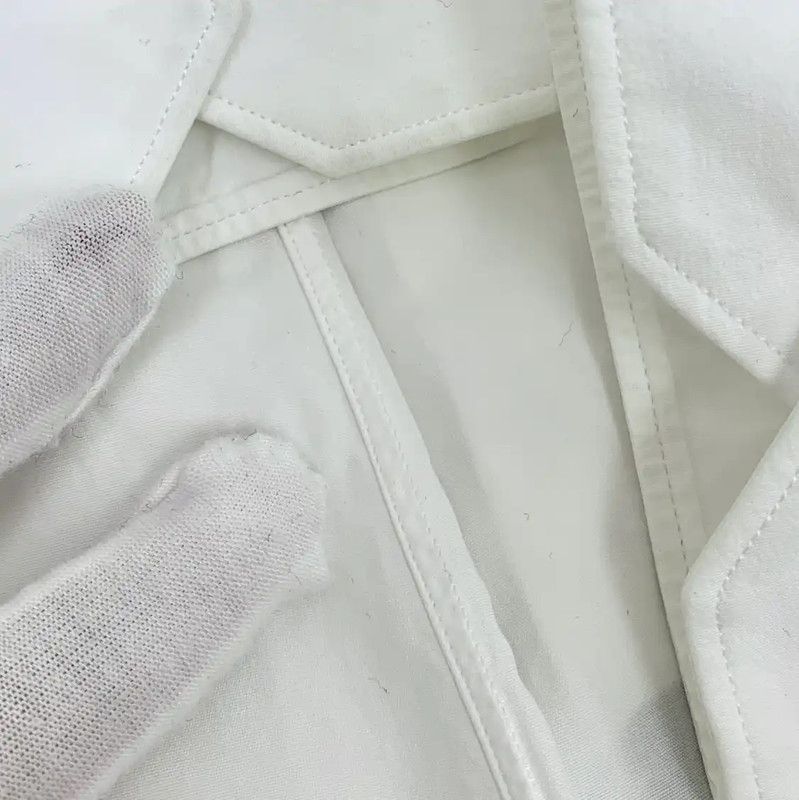Lanvin Lanvin White Cotton Long Sleeve Shirt 0089 Size US M / EU 48-50 / 2 - 10 Thumbnail