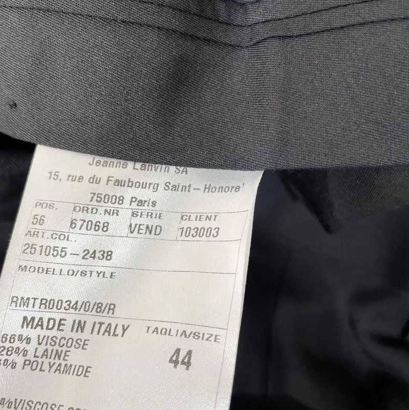 Lanvin Lanvin Men's Casual Pants in Deep Gray 0089 Size US 26 / EU 42 - 4 Thumbnail