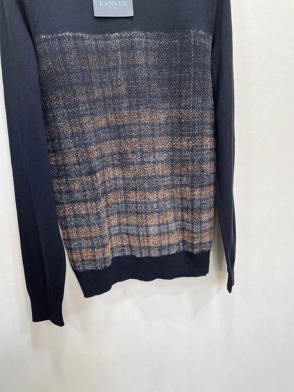 Lanvin Lanvin Black Wool Long Sleeve Sweater 0089 Size US S / EU 44-46 / 1 - 3 Thumbnail