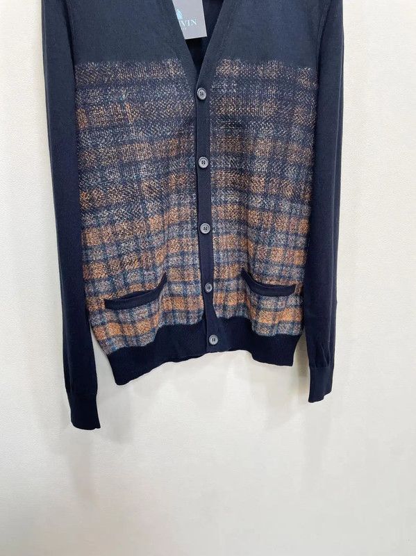 Lanvin Lanvin Black Wool Men's Long Sleeve Cardigan 0089 Size US S / EU 44-46 / 1 - 3 Thumbnail