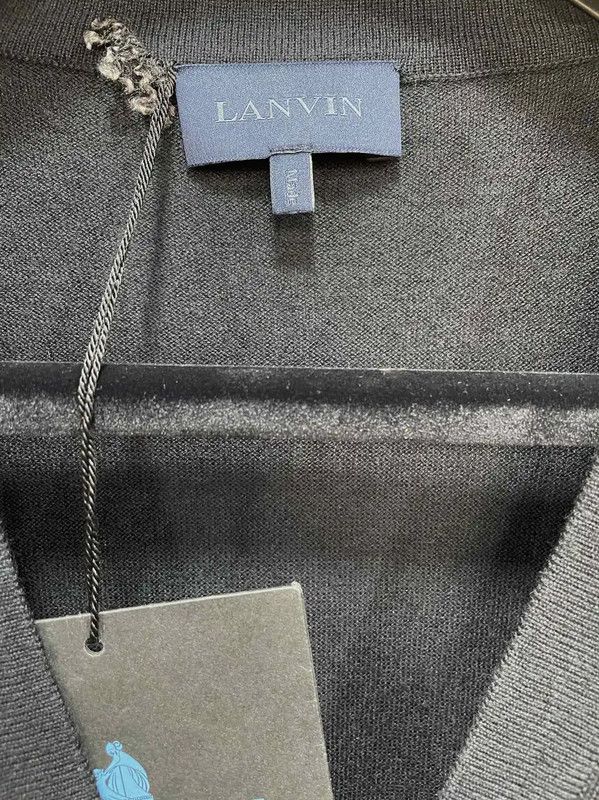 Lanvin Lanvin Black Wool Men's Long Sleeve Cardigan 0089 Size US S / EU 44-46 / 1 - 4 Thumbnail