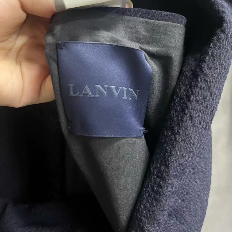 Lanvin Lanvin Blue Linen Men's Jacket 0089 Size US L / EU 52-54 / 3 - 2 Thumbnail