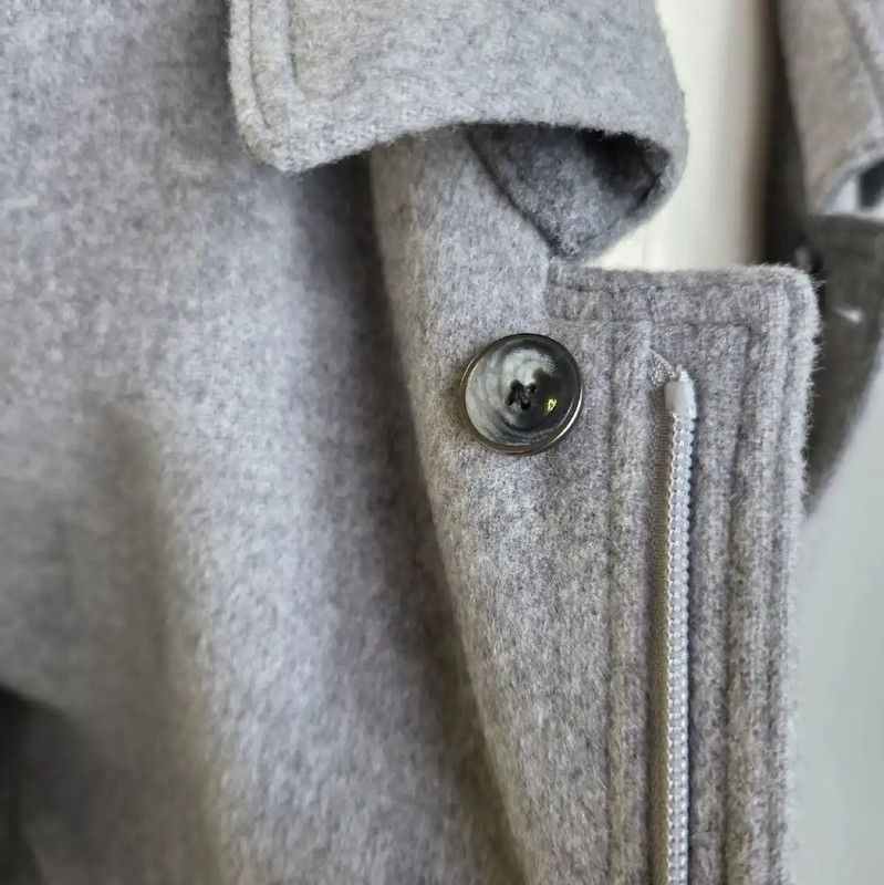 Lanvin Lanvin Men's Wool Coat in Gray 0089 Size US XL / EU 56 / 4 - 4 Thumbnail