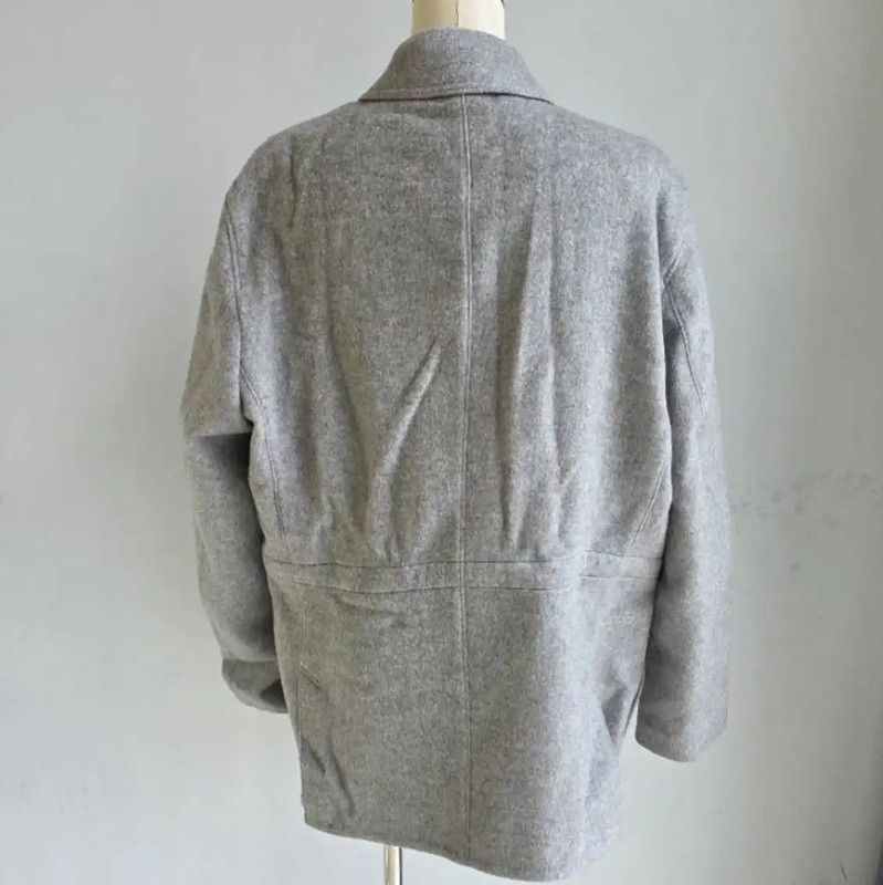 Lanvin Lanvin Men's Wool Coat in Gray 0089 Size US XL / EU 56 / 4 - 2 Thumbnail
