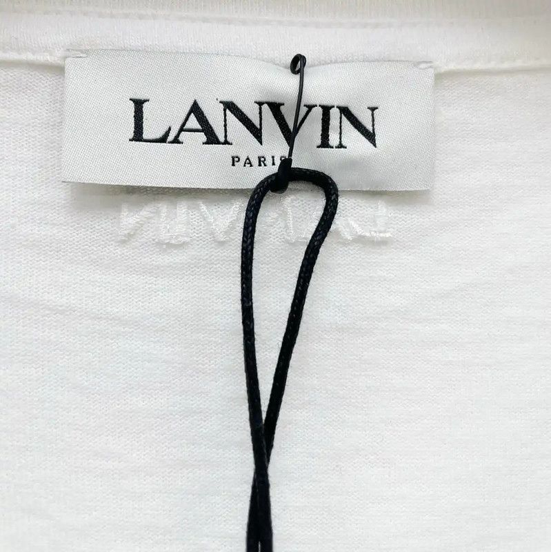 Lanvin Lanvin White Cotton Men's T-Shirt 0089 Size US XS / EU 42 / 0 - 4 Thumbnail
