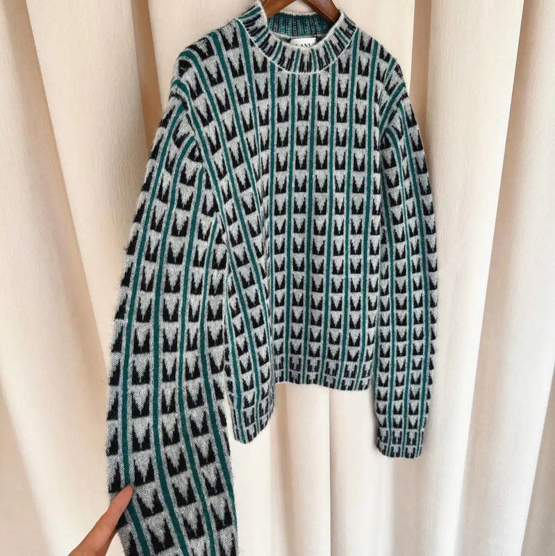 Lanvin Lanvin Green Wool Men's Pullover Sweater 0089 Size US S / EU 44-46 / 1 - 2 Thumbnail