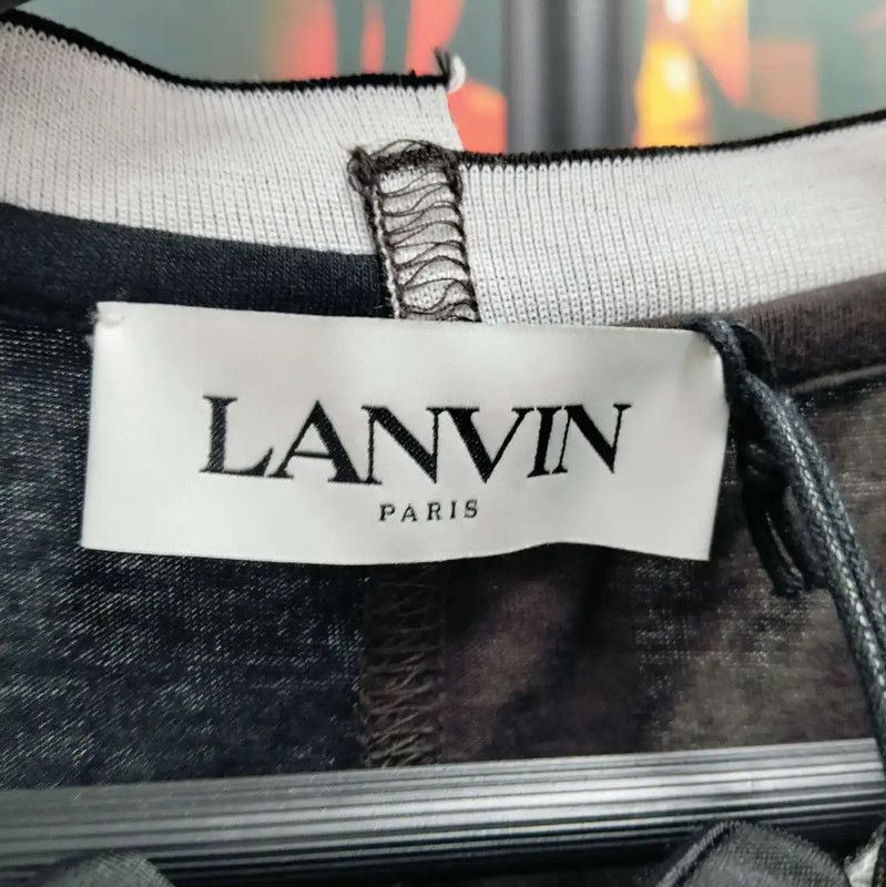 Lanvin Lanvin Black Graphic Short Sleeve T-Shirt 0089 Size US S / EU 44-46 / 1 - 3 Thumbnail
