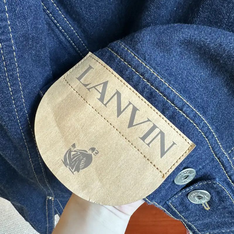 Lanvin Lanvin Men's Spring Autumn Blue Denim Jacket 0089 Size US XL / EU 56 / 4 - 5 Thumbnail