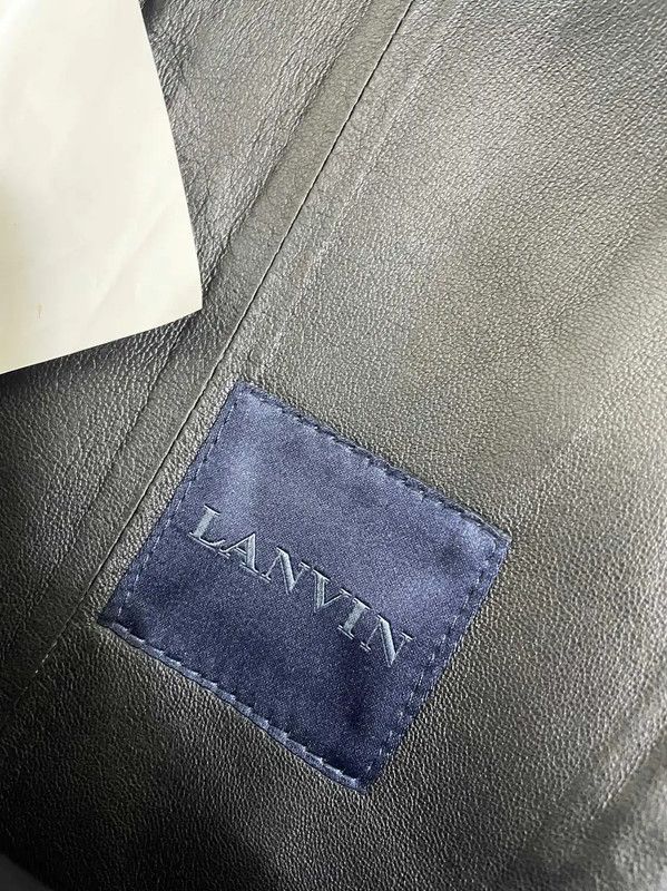 Lanvin Lanvin Black Leather Sleeveless Men's Outerwear 0089 Size US XS / EU 42 / 0 - 4 Thumbnail