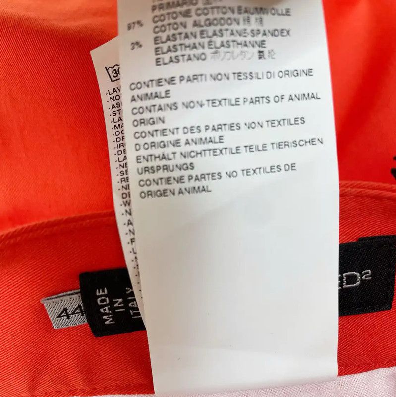 Dsquared2 DSQUARED2 Orange Casual Pants for Men 0089 Size US 27 - 5 Thumbnail