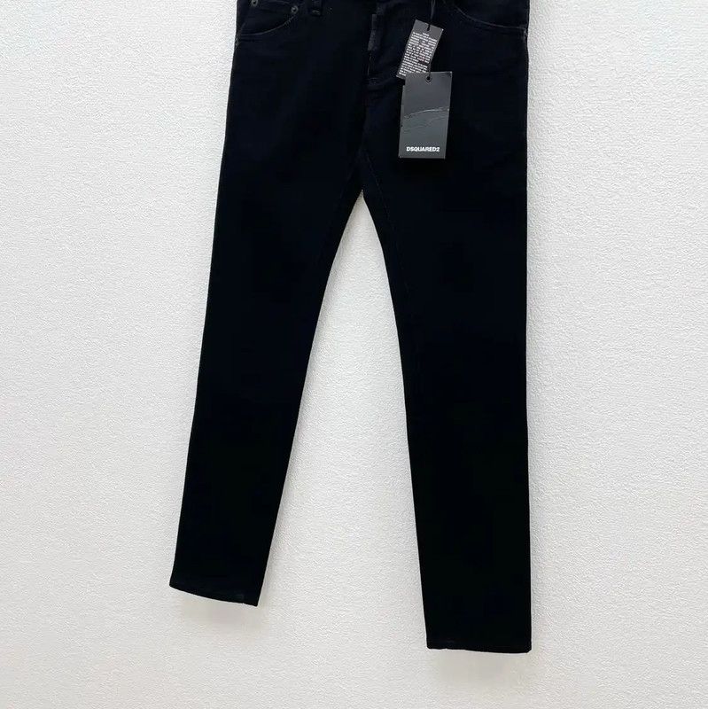 Dsquared2 DSQUARED2 Men's Black Denim Casual Pants 0089 Size US 26 / EU 42 - 3 Thumbnail