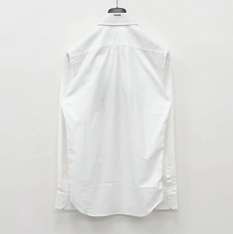 Dsquared2 DSQUARED2 White Cotton Men's Shirt 0089 Size US L / EU 52-54 / 3 - 3 Thumbnail