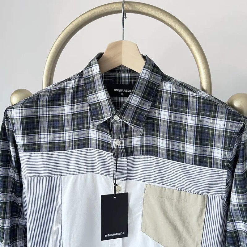 Dsquared2 DSQUARED2 Multicolor Long Sleeve Shirt for Men 0089 Size US S / EU 44-46 / 1 - 2 Thumbnail