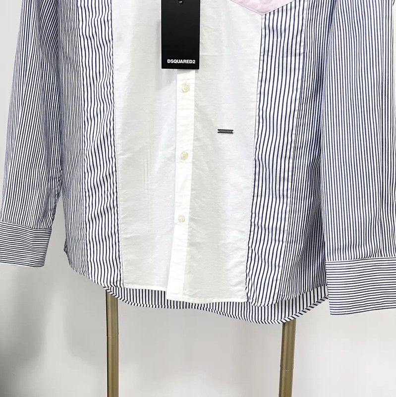 Dsquared2 DSQUARED2 Men's Colorful Long Sleeve Shirt 0089 Size US M / EU 48-50 / 2 - 4 Thumbnail