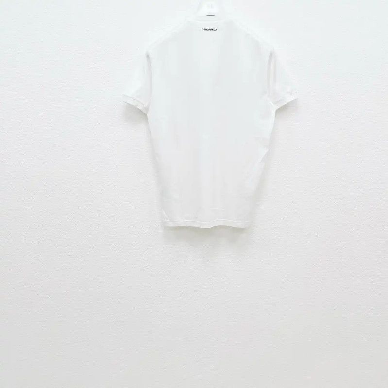 Dsquared2 DSQUARED2 Men's Summer White Cotton T-Shirt 0089 Size US S / EU 44-46 / 1 - 2 Thumbnail