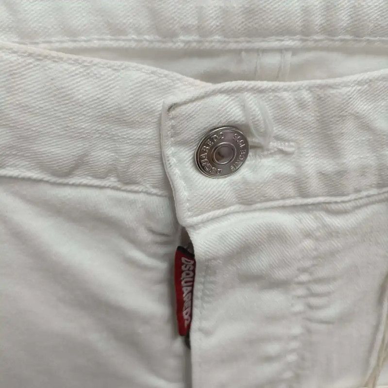 Dsquared2 DSQUARED2 Men's White Casual Pants 0089 Size US 28 / EU 44 - 5 Thumbnail