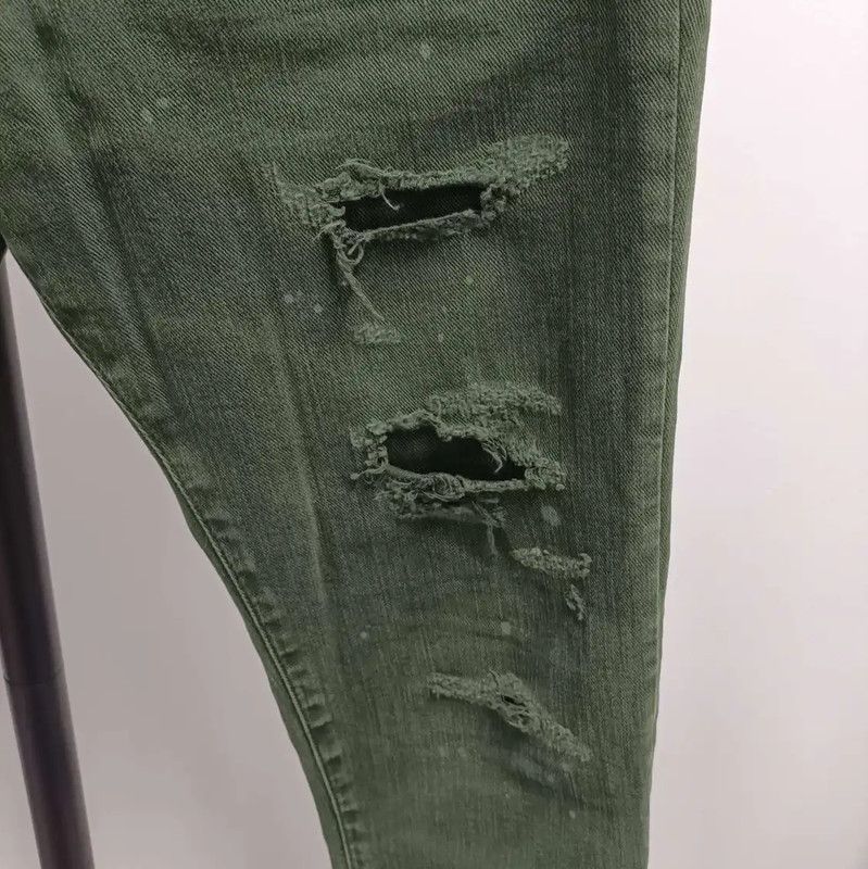 Dsquared2 DSQUARED2 Casual Pants in Dark Green 0089 Size US 26 / EU 42 - 4 Thumbnail