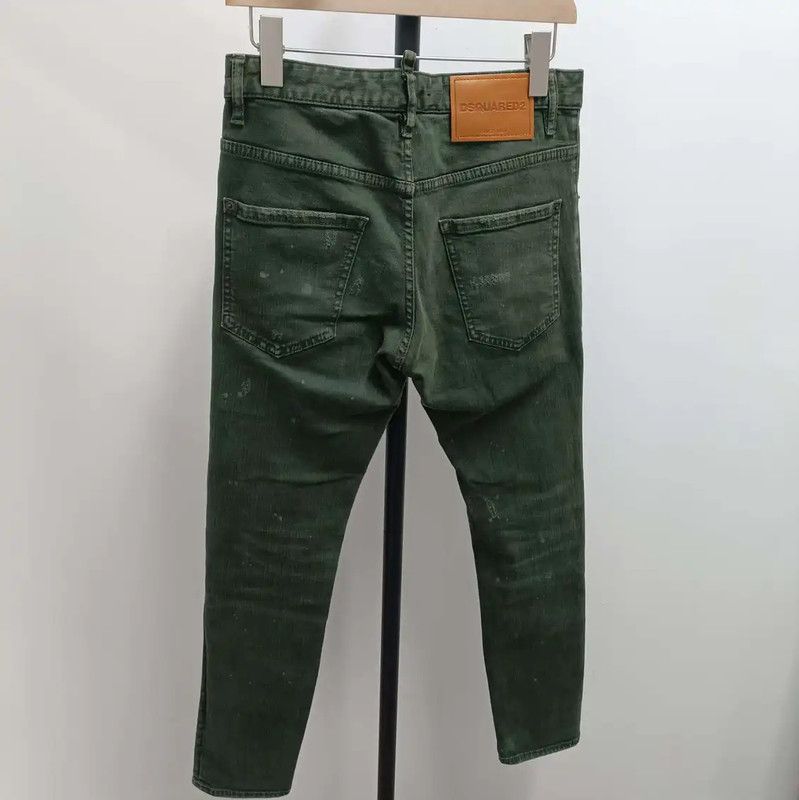 Dsquared2 DSQUARED2 Casual Pants in Dark Green 0089 Size US 26 / EU 42 - 2 Thumbnail