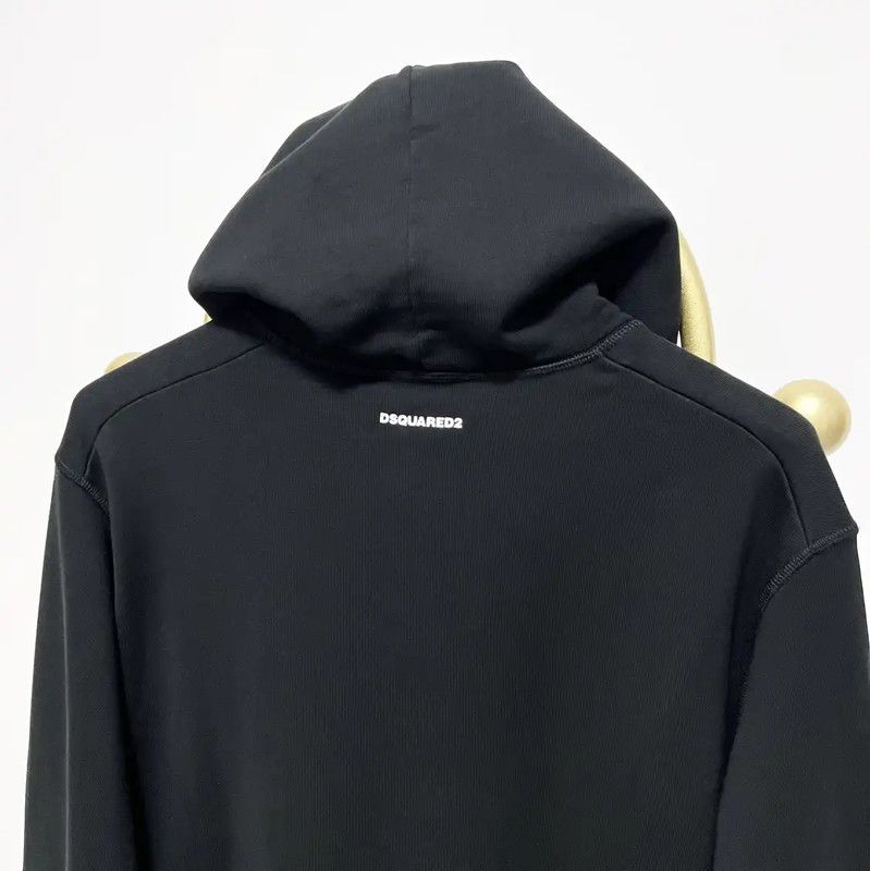 Dsquared2 DSQUARED2 Black Cotton Long Sleeve Hoodie 0089 Size US M / EU 48-50 / 2 - 7 Thumbnail