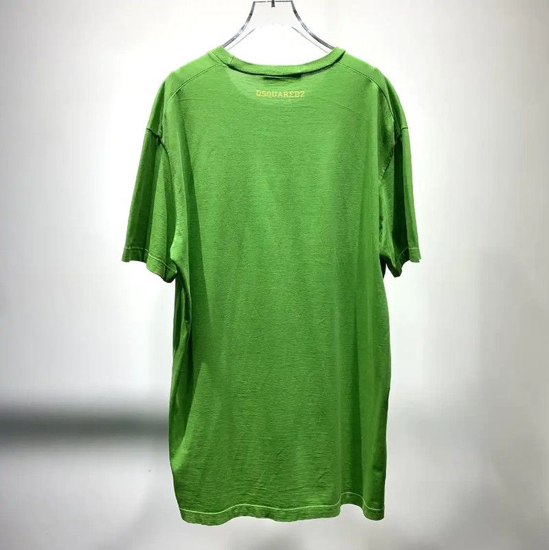 Dsquared2 DSQUARED2 Green Cotton Men's T-Shirt 0089 Size US XL / EU 56 / 4 - 2 Thumbnail