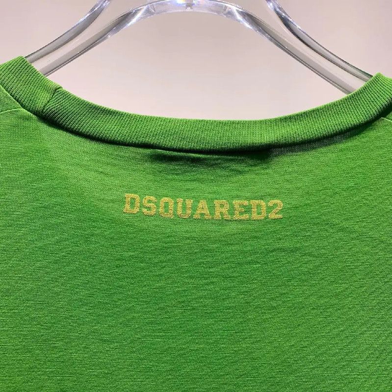 Dsquared2 DSQUARED2 Green Cotton Men's T-Shirt 0089 Size US XL / EU 56 / 4 - 5 Thumbnail