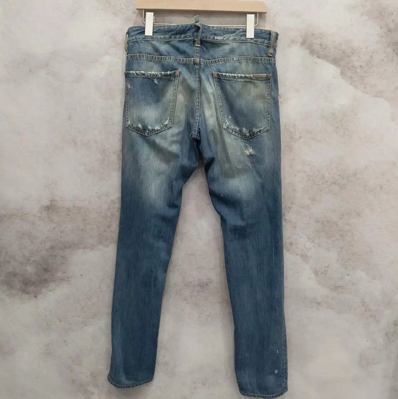 Dsquared2 DSQUARED2 Blue Cotton Casual Pants for Men 0089 Size US 32 / EU 48 - 2 Thumbnail