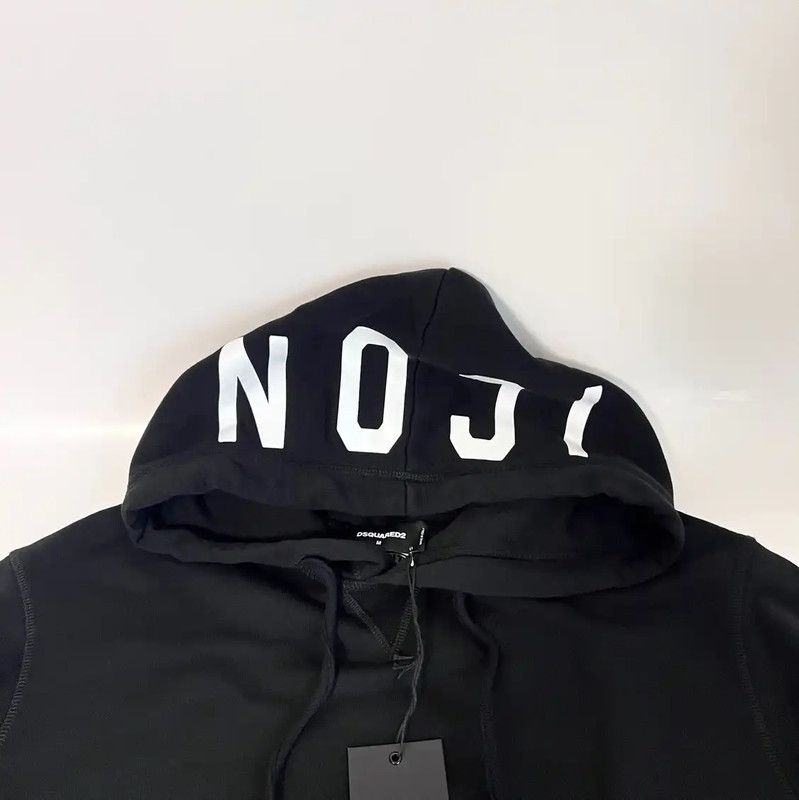Dsquared2 DSQUARED2 Black Cotton Men's Hoodie 0089 Size US M / EU 48-50 / 2 - 2 Thumbnail