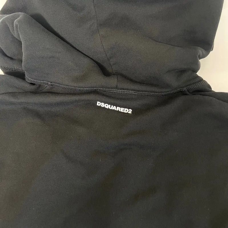 Dsquared2 DSQUARED2 Black Cotton Men's Hoodie 0089 Size US M / EU 48-50 / 2 - 6 Thumbnail