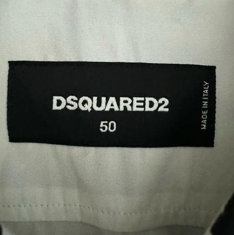 Dsquared2 DSQUARED2 Men's White Graphic Print Shirt 0089 Size US L / EU 52-54 / 3 - 4 Thumbnail