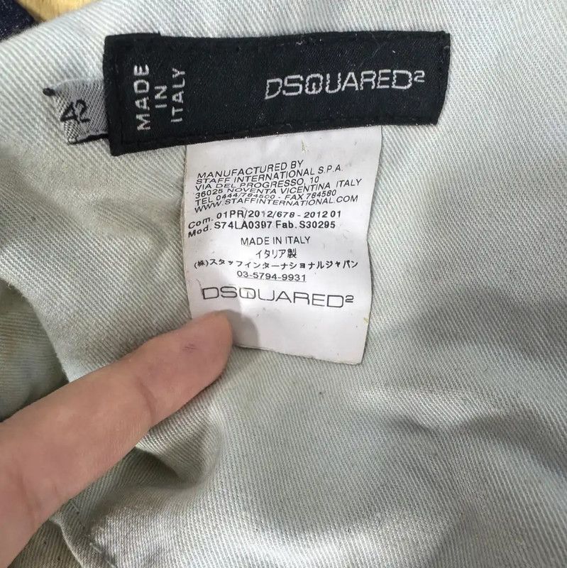 Dsquared2 DSQUARED2 Casual Men's Deep Blue Pants 0089 Size US 32 / EU 48 - 3 Thumbnail