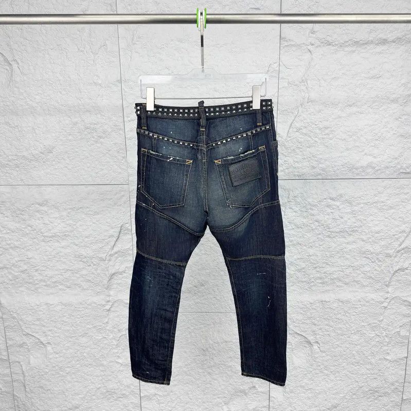 Dsquared2 DSQUARED2 Casual Men's Deep Blue Pants 0089 Size US 32 / EU 48 - 2 Thumbnail