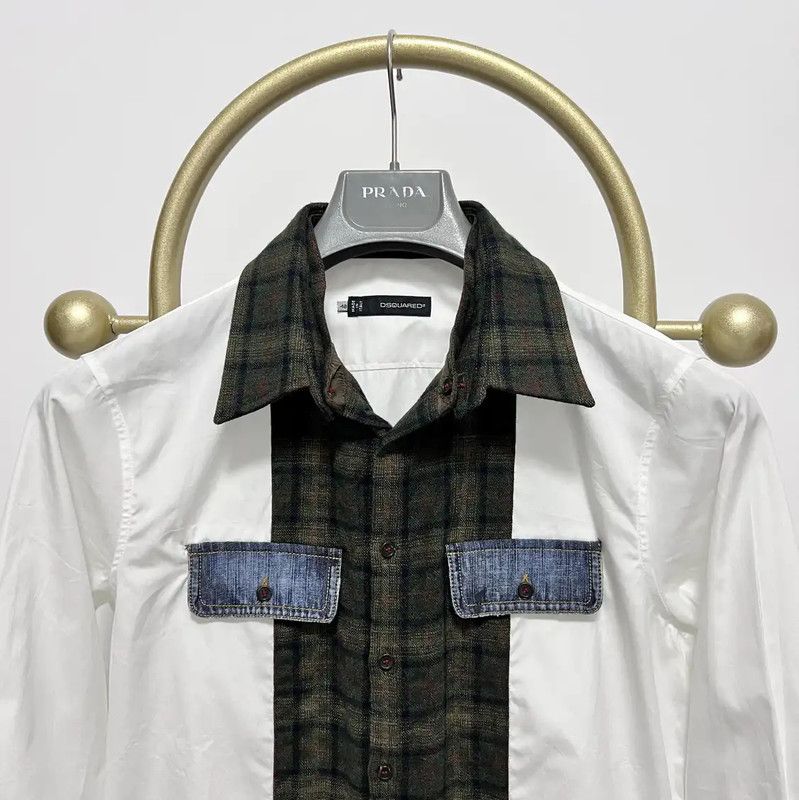 Dsquared2 DSQUARED2 Men's Long Sleeve Cotton Shirt 0089 Size US M / EU 48-50 / 2 - 3 Thumbnail
