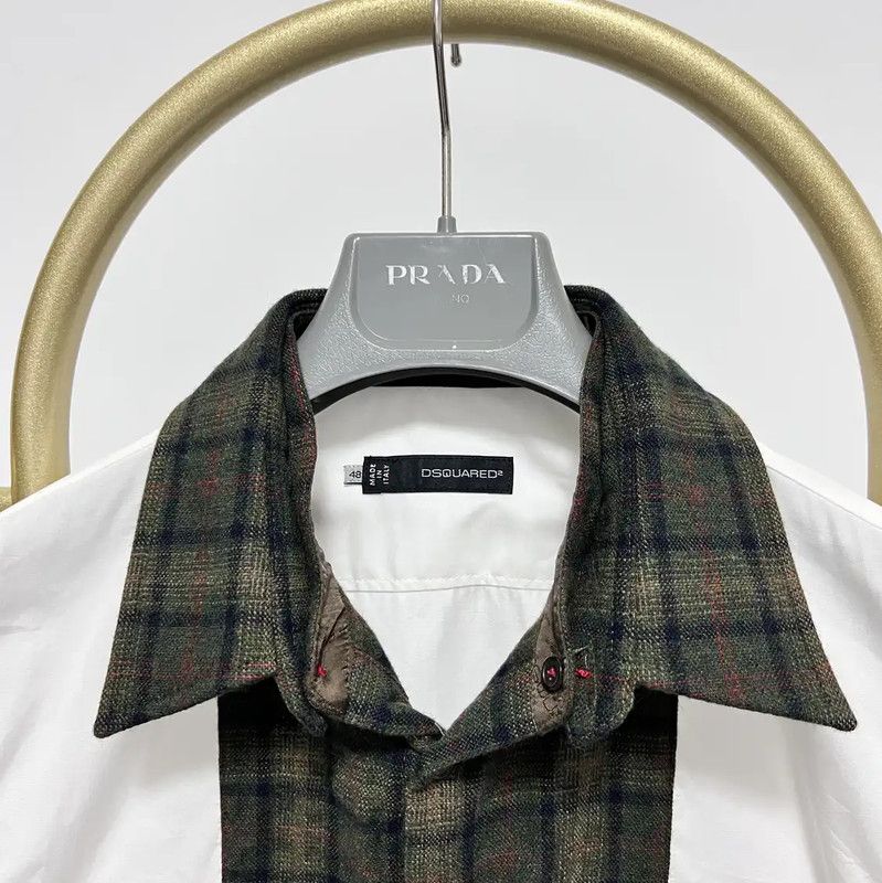 Dsquared2 DSQUARED2 Men's Long Sleeve Cotton Shirt 0089 Size US M / EU 48-50 / 2 - 2 Thumbnail