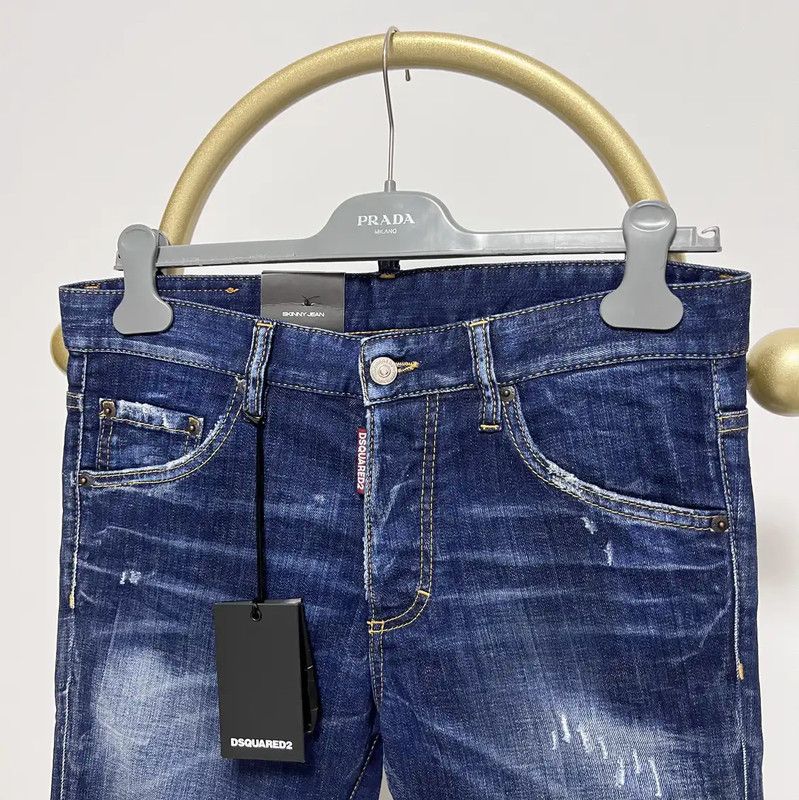 Dsquared2 DSQUARED2 Men's Casual Pants in Deep Blue 0089 Size US 27 - 2 Thumbnail
