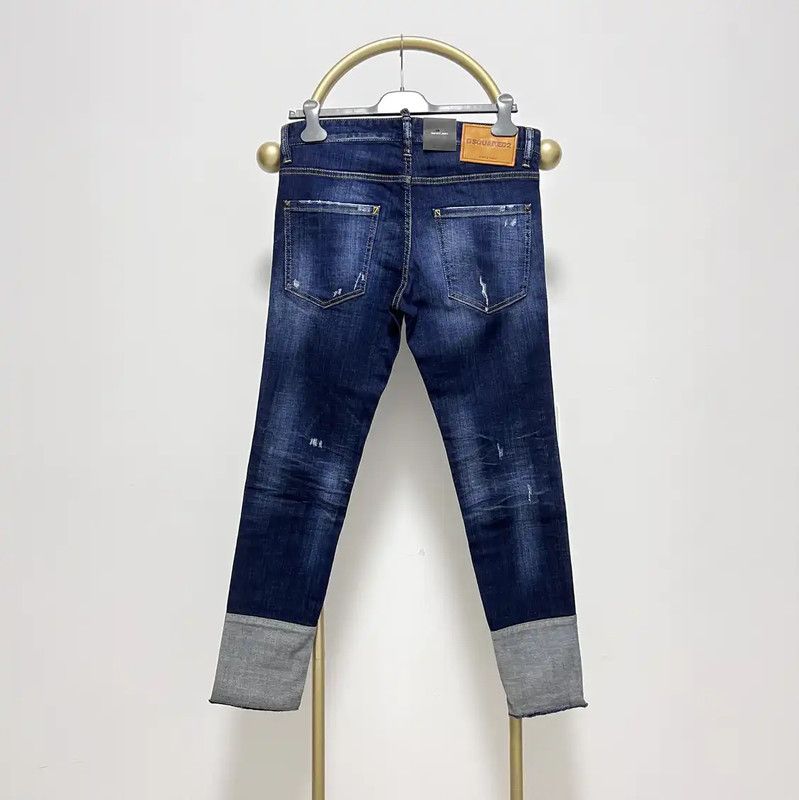 Dsquared2 DSQUARED2 Men's Casual Pants in Deep Blue 0089 Size US 27 - 6 Thumbnail