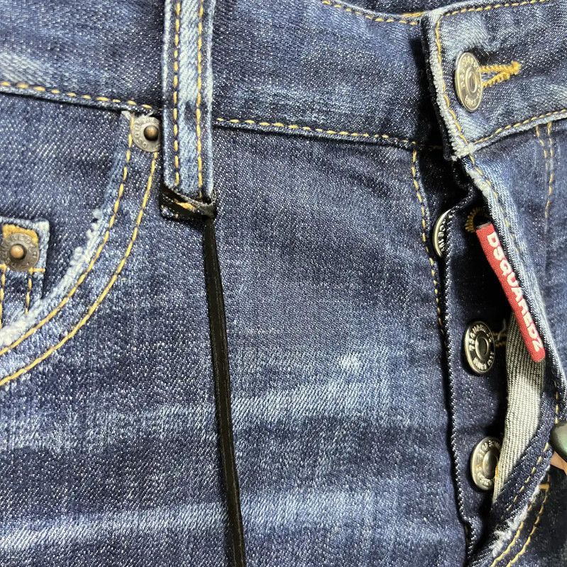 Dsquared2 DSQUARED2 Men's Casual Pants in Deep Blue 0089 Size US 27 - 3 Thumbnail