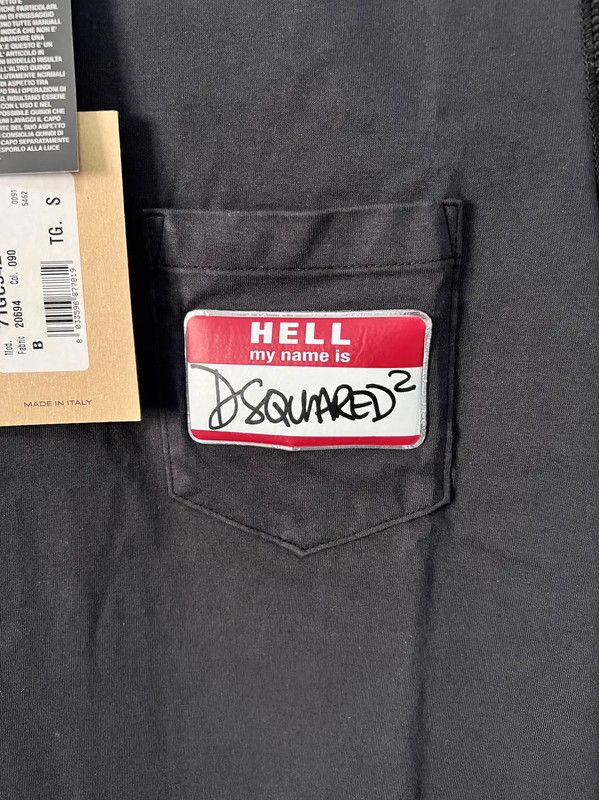 Dsquared2 DSQUARED2 Black Cotton Short Sleeve T-Shirt 0089 Size US S / EU 44-46 / 1 - 2 Thumbnail